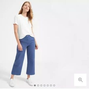 Everlane Cotton Box-Cut Tee, White, Large